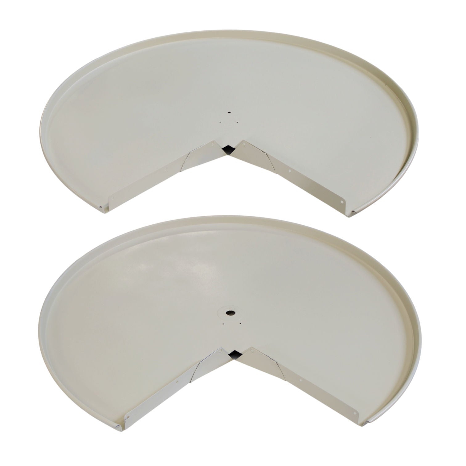 Amerock Pie-Cut Lazy Susan Parts 24" Steel Door Mount Shelves Almond 1124-A