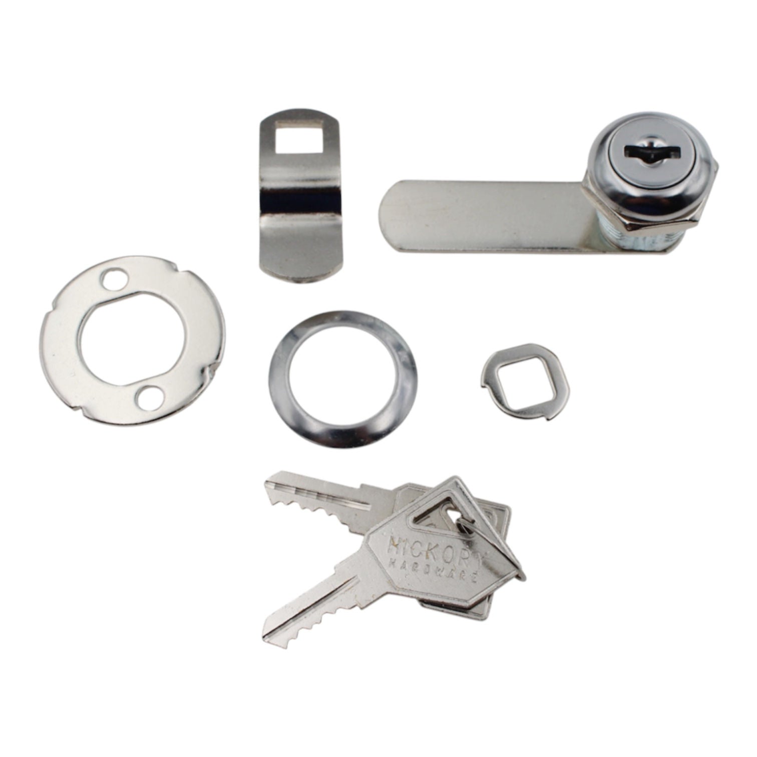 Hickory Hardware Cabinet 5/8" Keyed Cam Lock 1/4" Max Thickness 1358