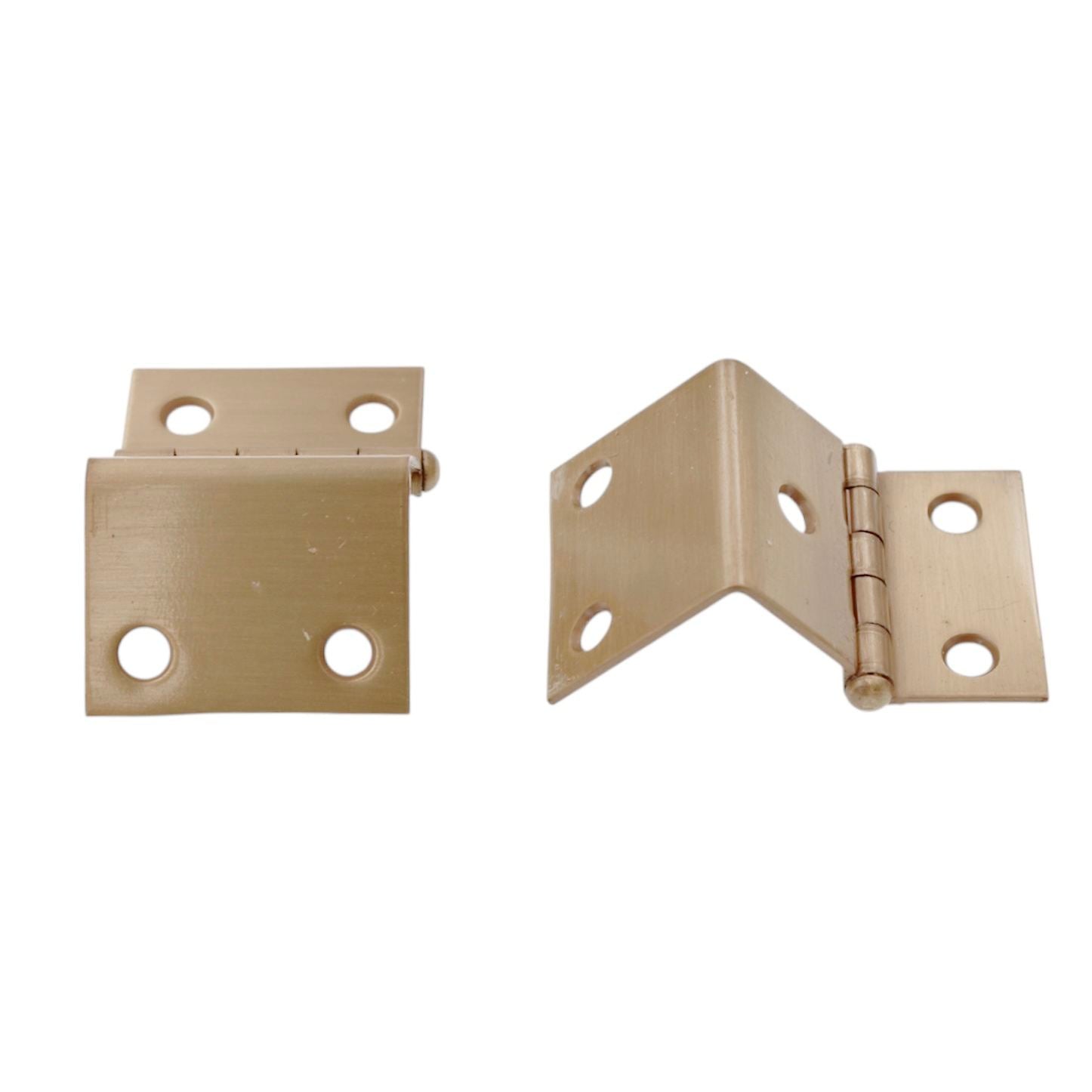 Pair of Dull Bronze Full 3/4" Inset Wrap Around Hinges Loose Pin 155-10