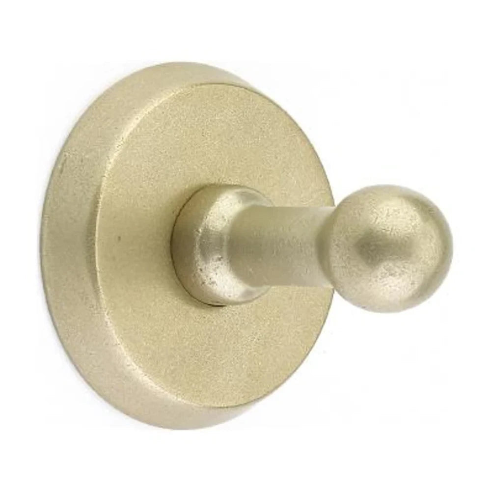 Emtek Sandcast Bronze Tumbled White Bronze Single Bath Robe Hook 23082TWB