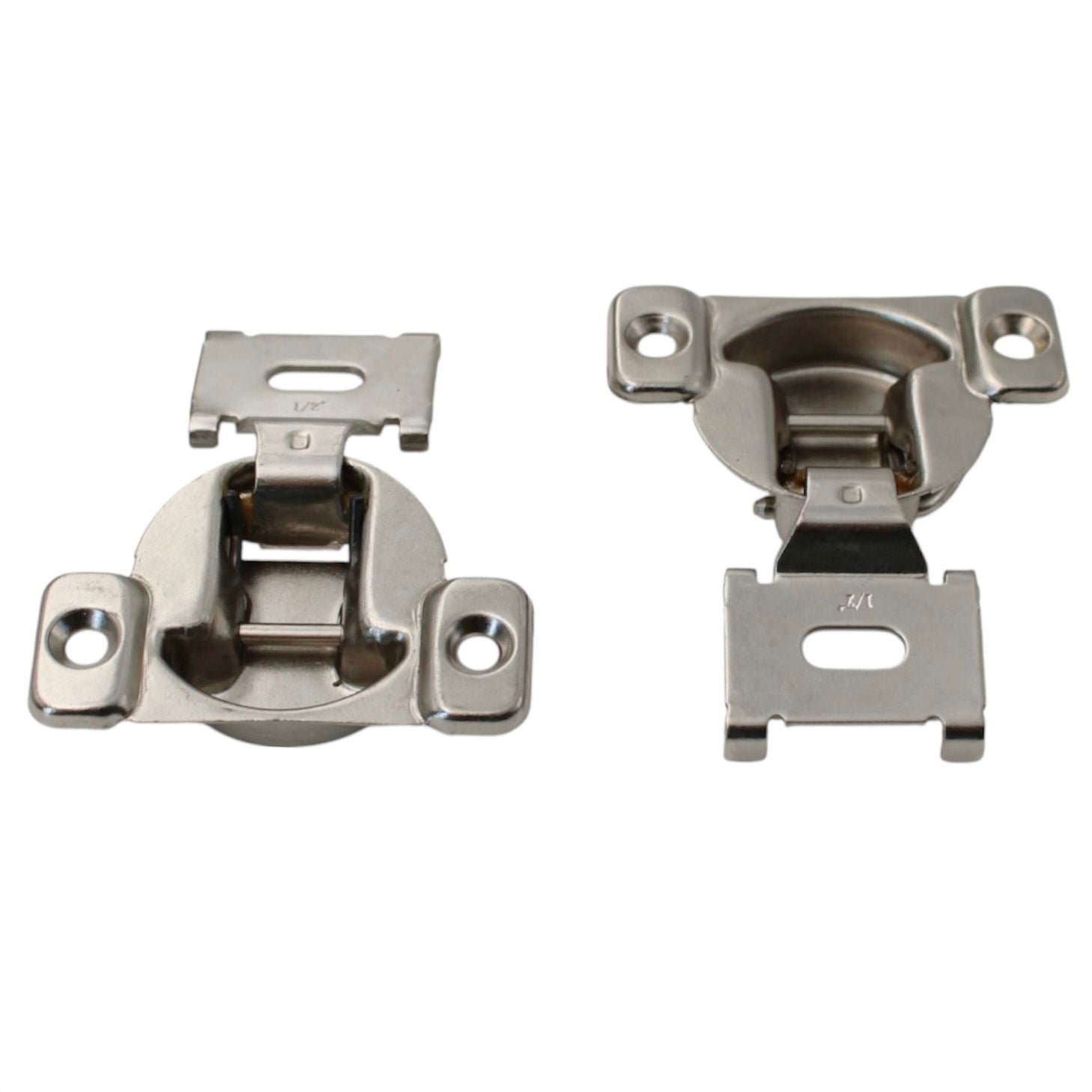Pair Hafele 314.50.501 Substitute Amerock 2811J 1/2" Overlay Concealed Hinge