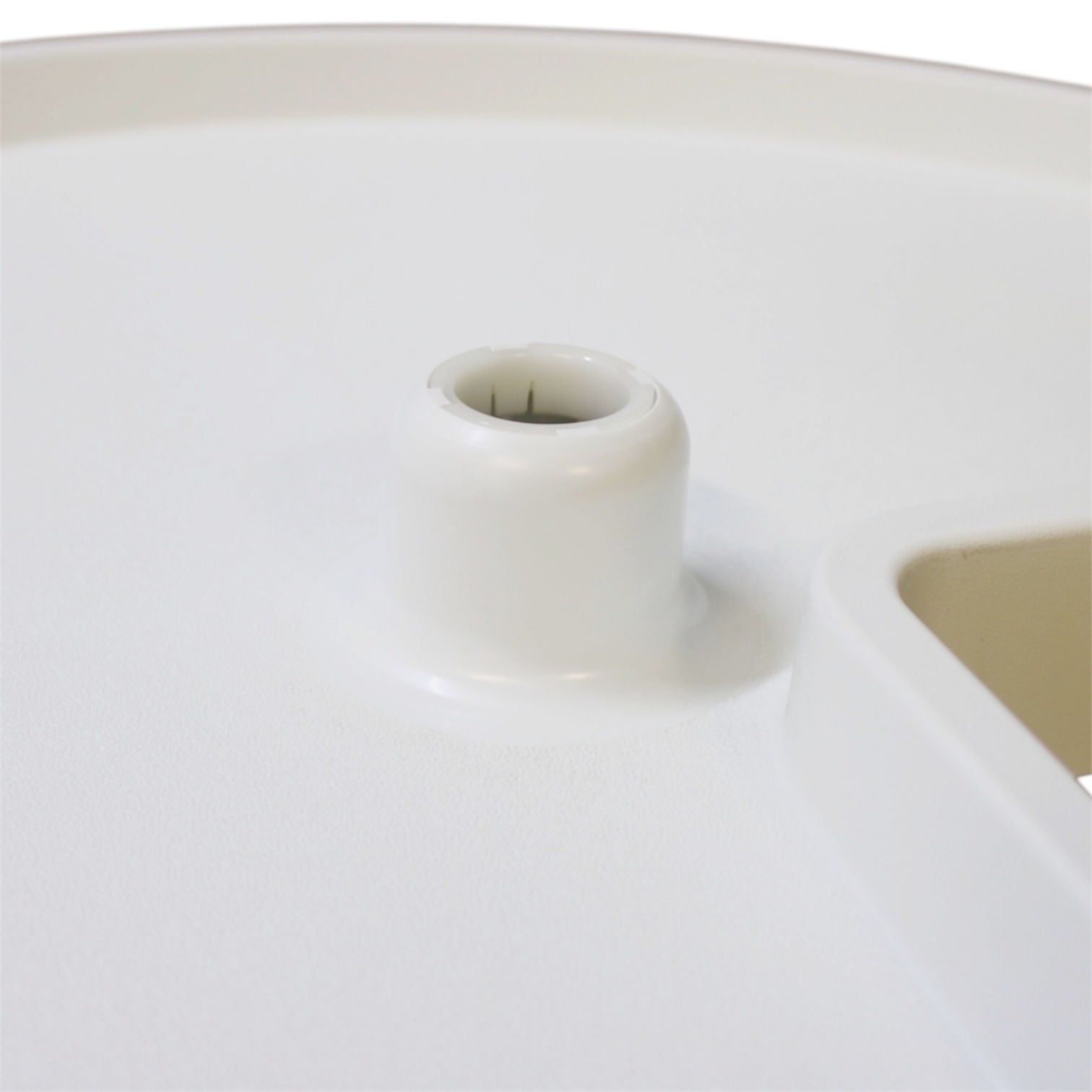 Rev-A-Shelf 3401-24-11 White 24" Polymer Kidney Lazy Susan Replacement Shelf