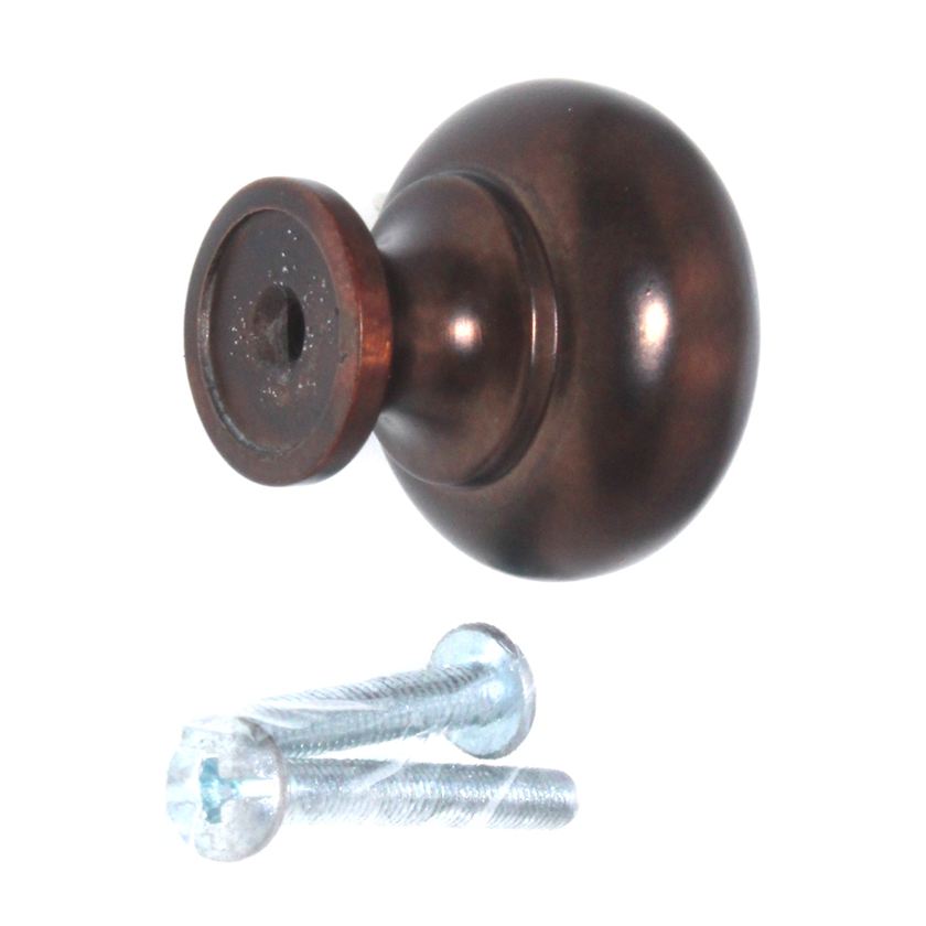 10 Pack Style Selections Designer Bronze Gilt Etched Round 1 1/4" Knob 40911