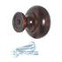 10 Pack Style Selections Designer Bronze Gilt Etched Round 1 1/4" Knob 40911