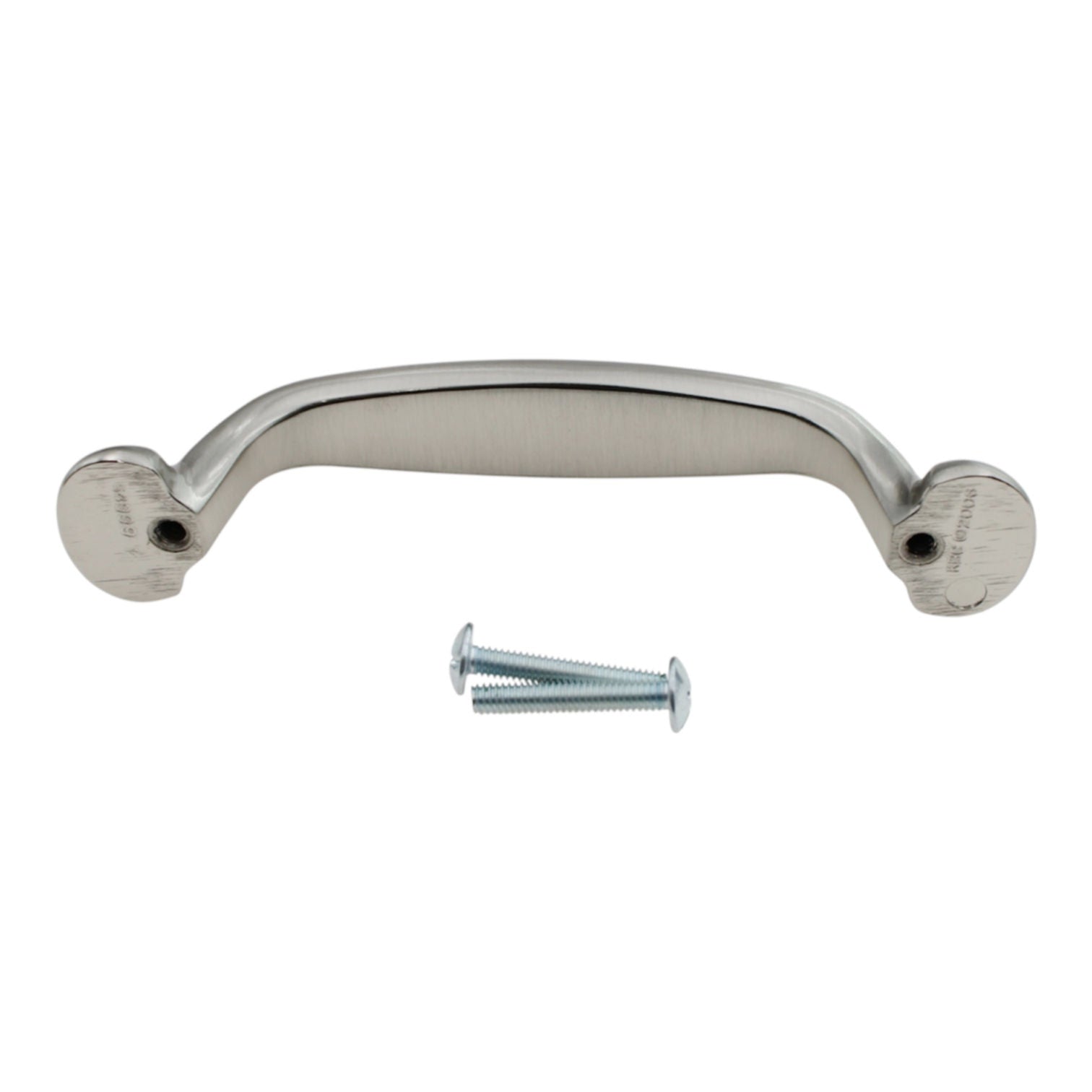 Hickory Hardware Farmhouse Cabinet Pull Satin Nickel 3 3/4" (96mm) 55048