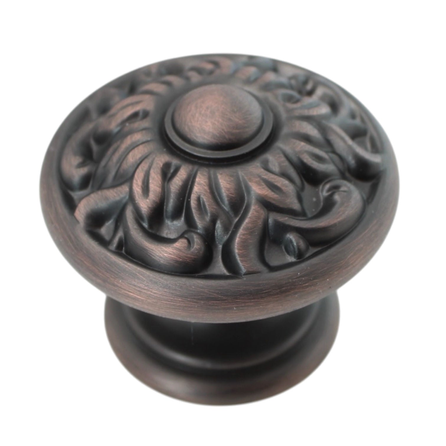 Schaub Corinthian 1 3/8" Solid Brass Cabinet Knob Michelangelo Bronze 870-MIBZ
