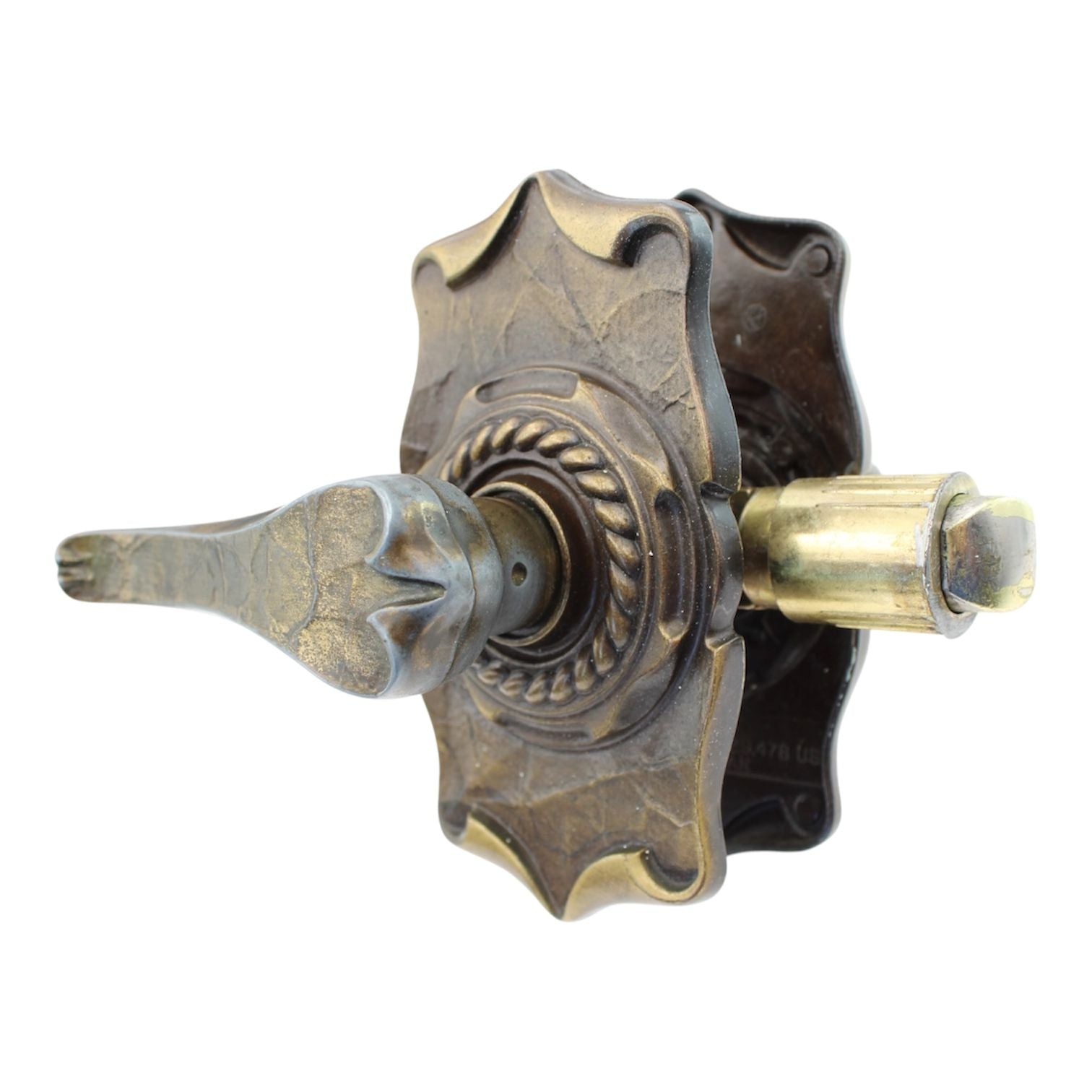 Vintage Amerock Carriage House Passage Lever Drive-in Latch Antique English 9068