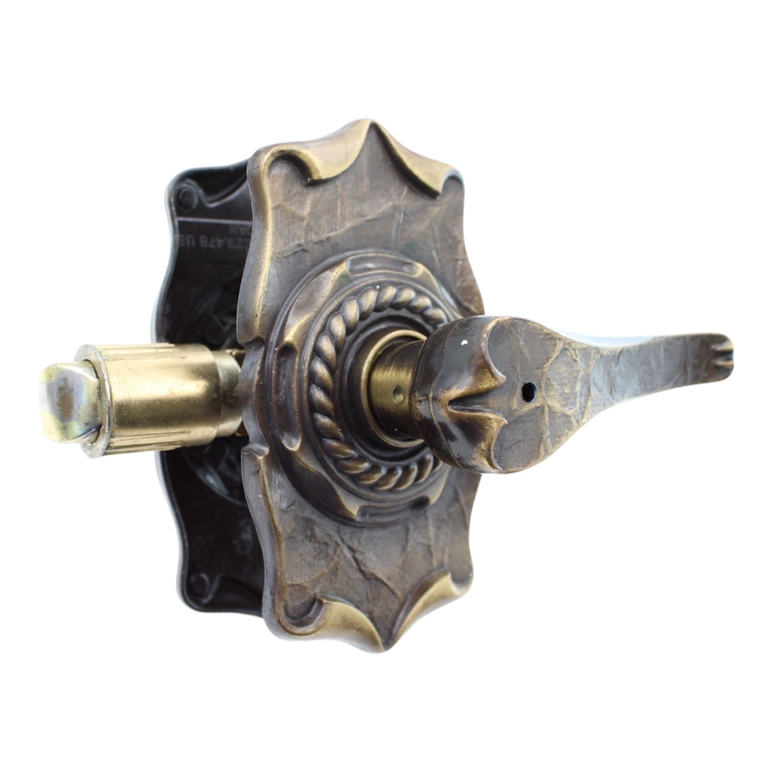 Vintage Amerock Carriage House Privacy Lever Drive-in Latch Antique English 9070