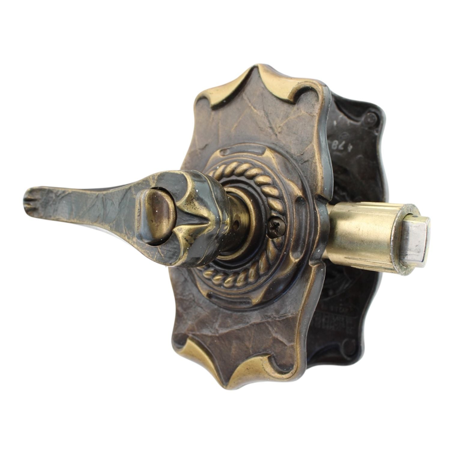 Vintage Amerock Carriage House Privacy Lever Drive-in Latch Antique English 9070