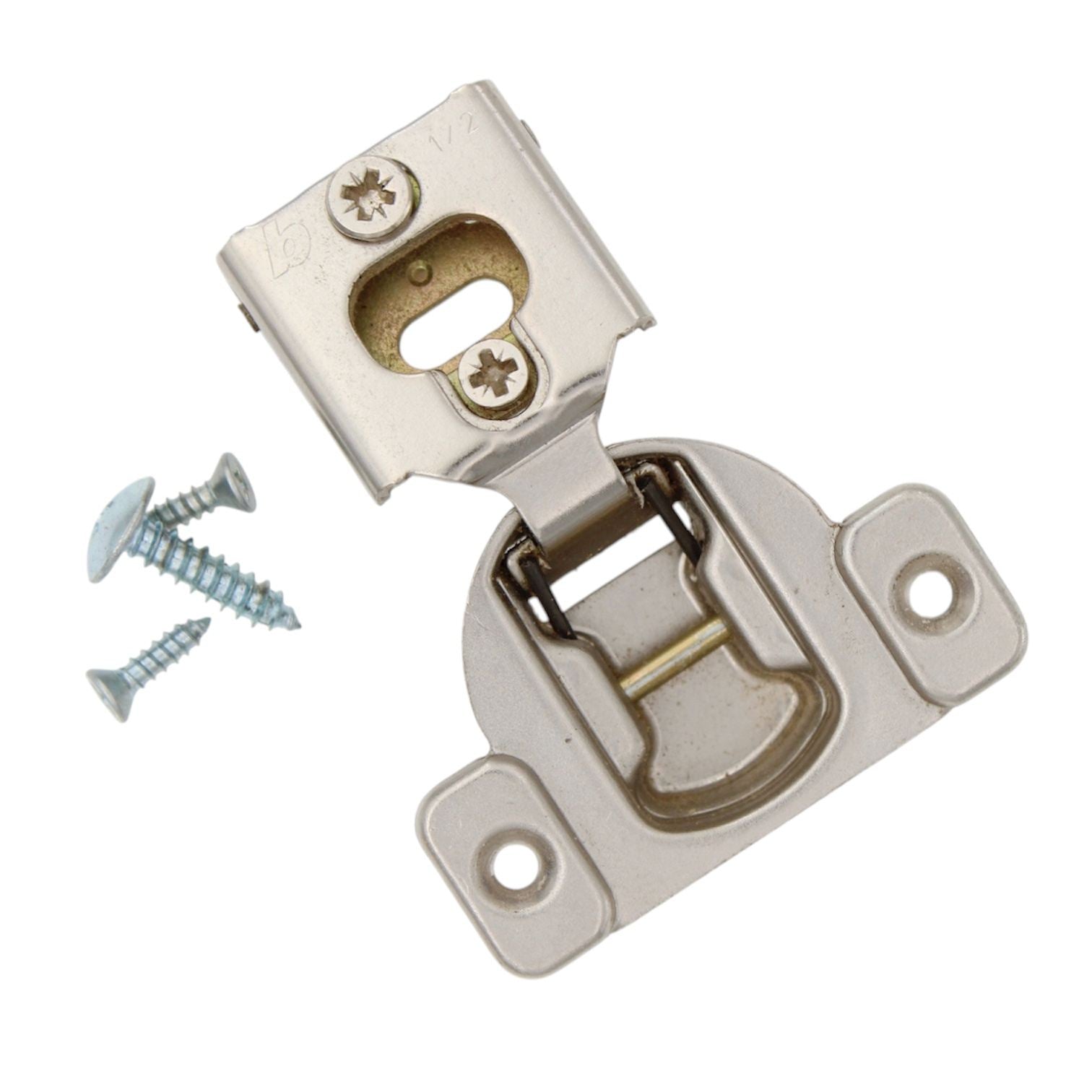 Blum Self-Closing Compact 38N Euro Concealed Hinge 1/2" Overlay Screw-On 105 deg