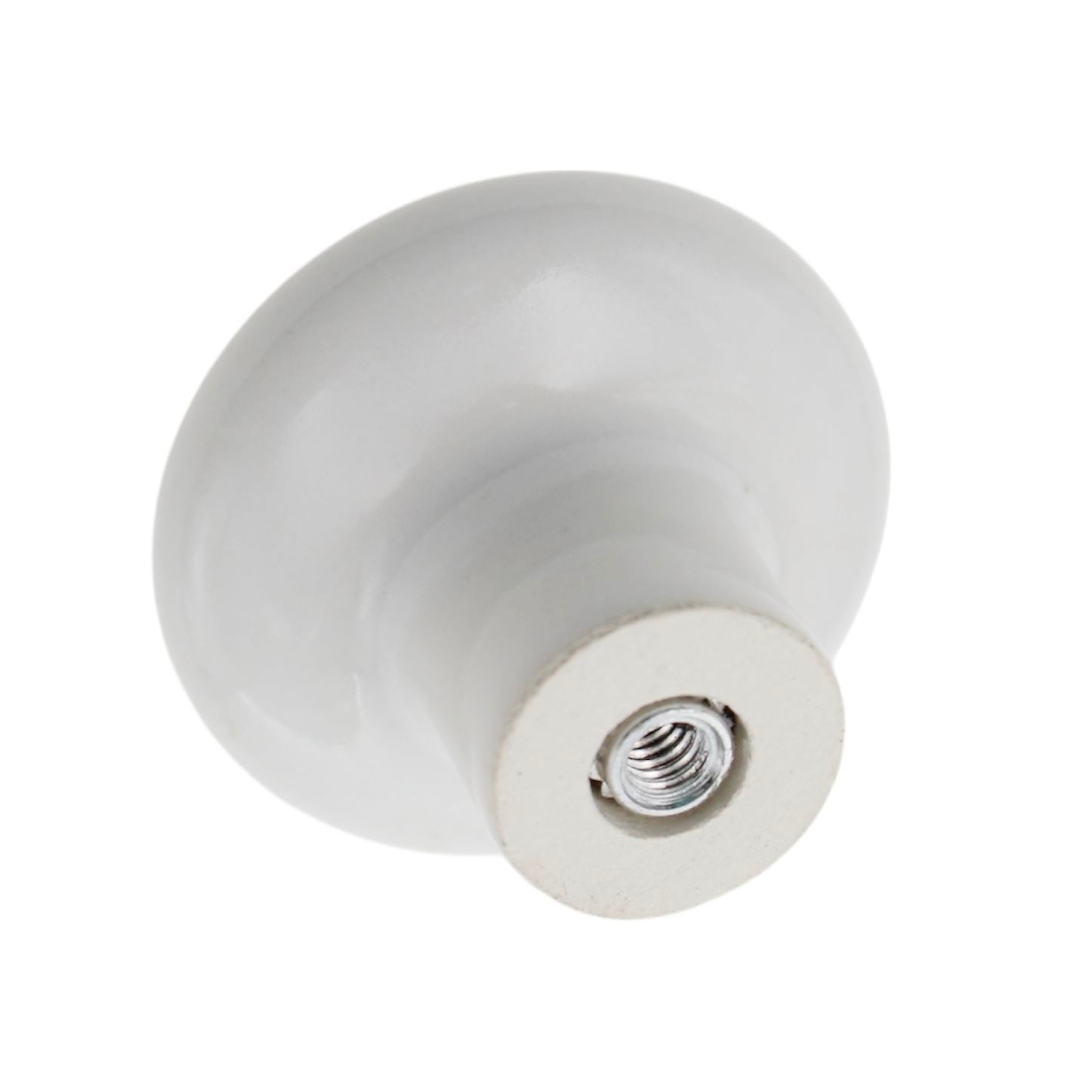 Amerock Ceramics White 1-1/2" Round Cabinet Knob Pull BP1326-W