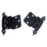 Amerock BP3405-CB Hammered Colonial Black Spade Ends 3/8" Inset Cabinet Hinges