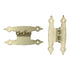 Pair Amerock Spade Tip Polished Brass 3/8" Offset H Hinges BP1677-3