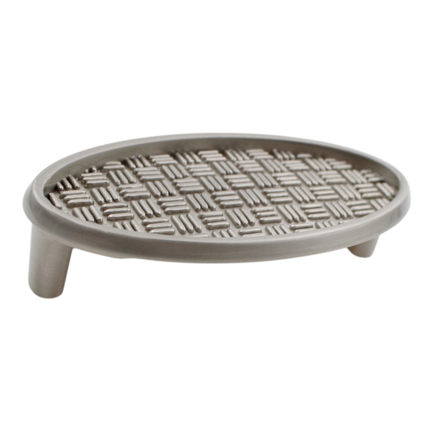 Amerock Patterns Satin Nickel Oblong 3" Cup Cabinet Cup Pull BP26122-G10