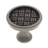 Amerock Patterns 1 3/8" Weathered Nickel Weave Cabinet Knob Pull BP26123-WN