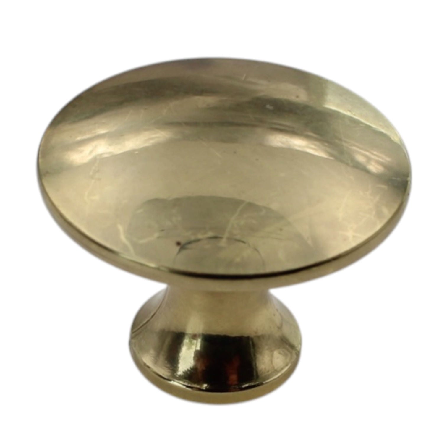 Amerock Traditional Classics Polished Brass 1 1/4" Round Cabinet Knob BP30412-3