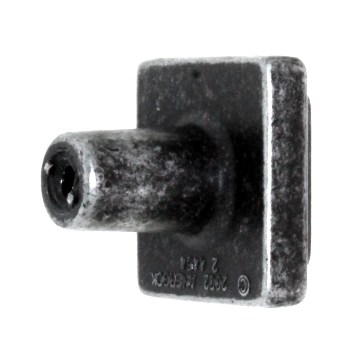Amerock Forgings Wrought Iron Dark 1 1/8 inch Square Cabinet Knob BP4454WID