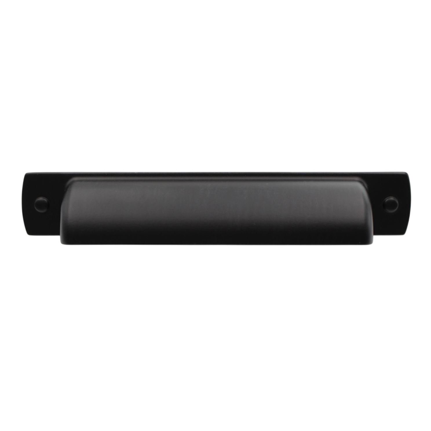 Amerock Rochdale 3 3/4" (96mm) Ctr Drawer Cup Pull Black BP53716FB