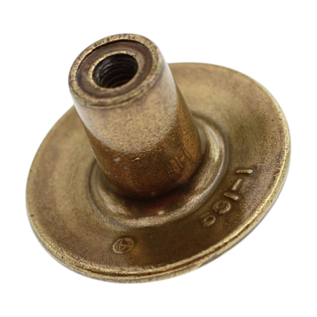 Vintage Amerock French Colony Regency Brass 1 1/8" Round Cabinet Knob BP591-R1