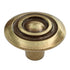 Vintage Amerock French Colony Regency Brass 1 1/8" Round Cabinet Knob BP591-R1