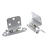Pair of Amerock White Self-Closing 3/8" Inset Face Mount Cabinet Hinges BP7128-W