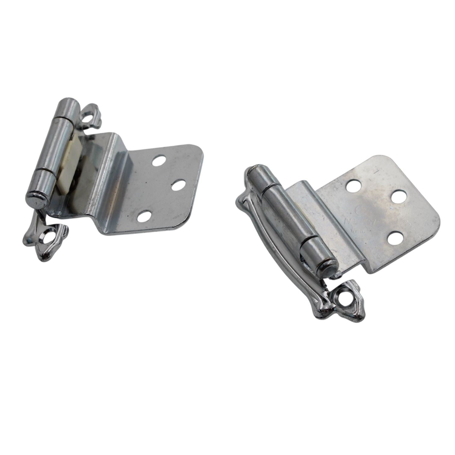 Pair Amerock 3/8" Inset Hinges Self-Closing Polished Chrome BP7328-26