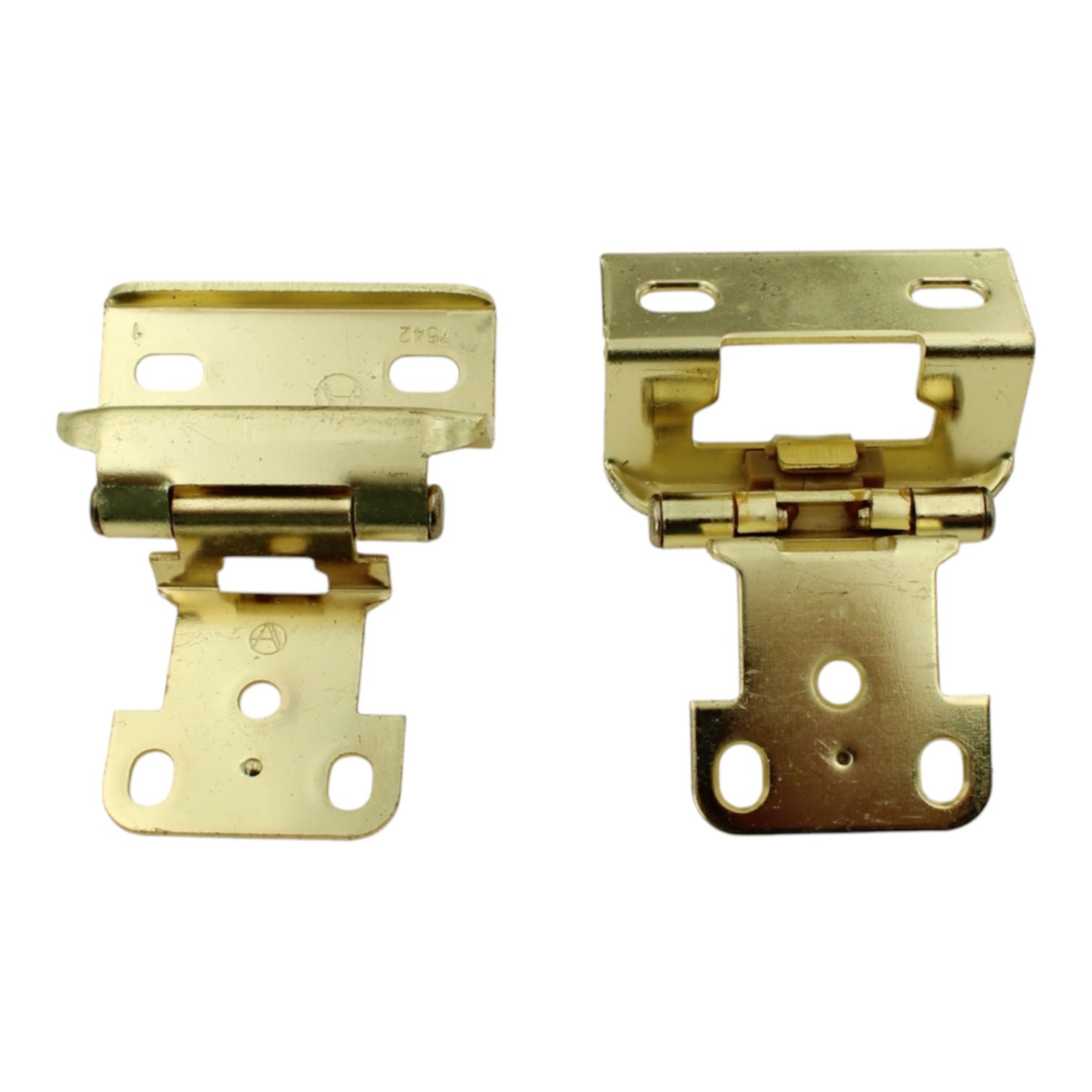 Amerock Polished Brass Full Wrap Hinges 1/2" Overlay Self-Closing BP7542-3