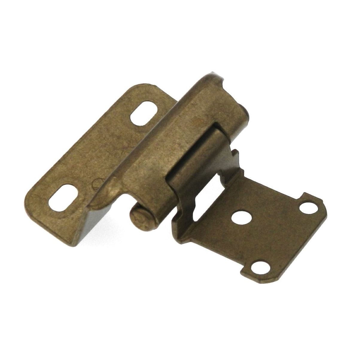 Pair Amerock Face Mount Self-Closing Partial Wrap 1/2" Overlay Hinges BPR7550BB