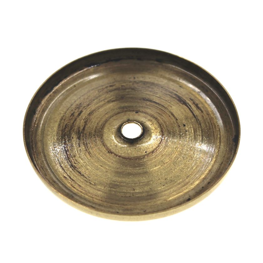 Amerock Polished Brass Traditional Round Cabinet Knob Backplate BP7603