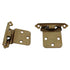 Amerock Reverse Bevel Burnished Brass Self-Closing Overlay Hinge BP7630-BB