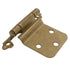 Amerock Reverse Bevel Burnished Brass Self-Closing Overlay Hinge BP7630-BB