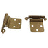 Amerock Reverse Bevel Burnished Brass Self-Closing Overlay Hinge BP7630-BB