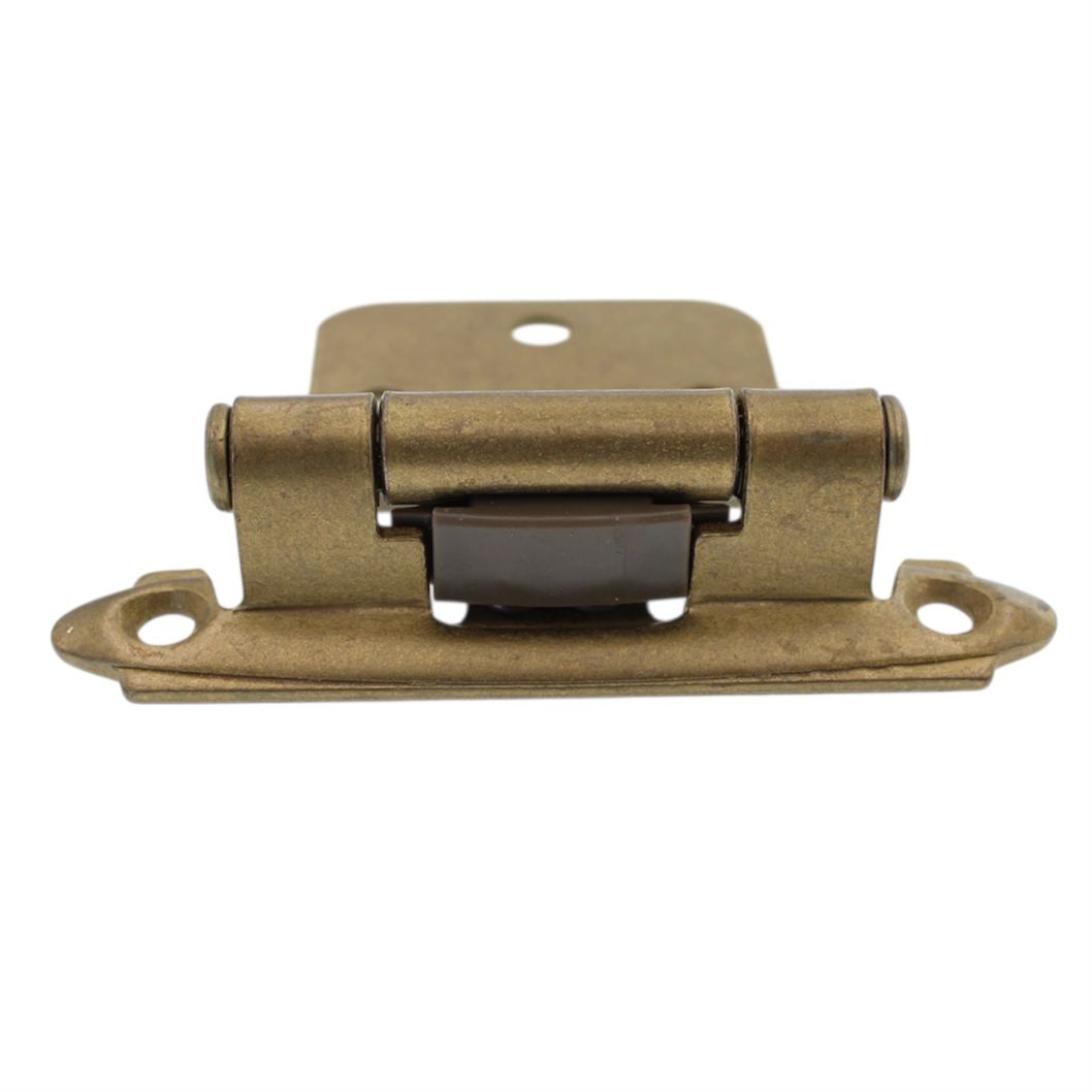 Amerock Reverse Bevel Burnished Brass Self-Closing Overlay Hinge BP7630-BB