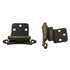 Pair Amerock Face Mount Antique English 3/8" Inset Hinges Self-Closing BP7928-AE