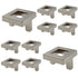 10 Pack Richelieu 8033 Knob 1 5/8" Square 1 1/2" Centers Brushed Nickel