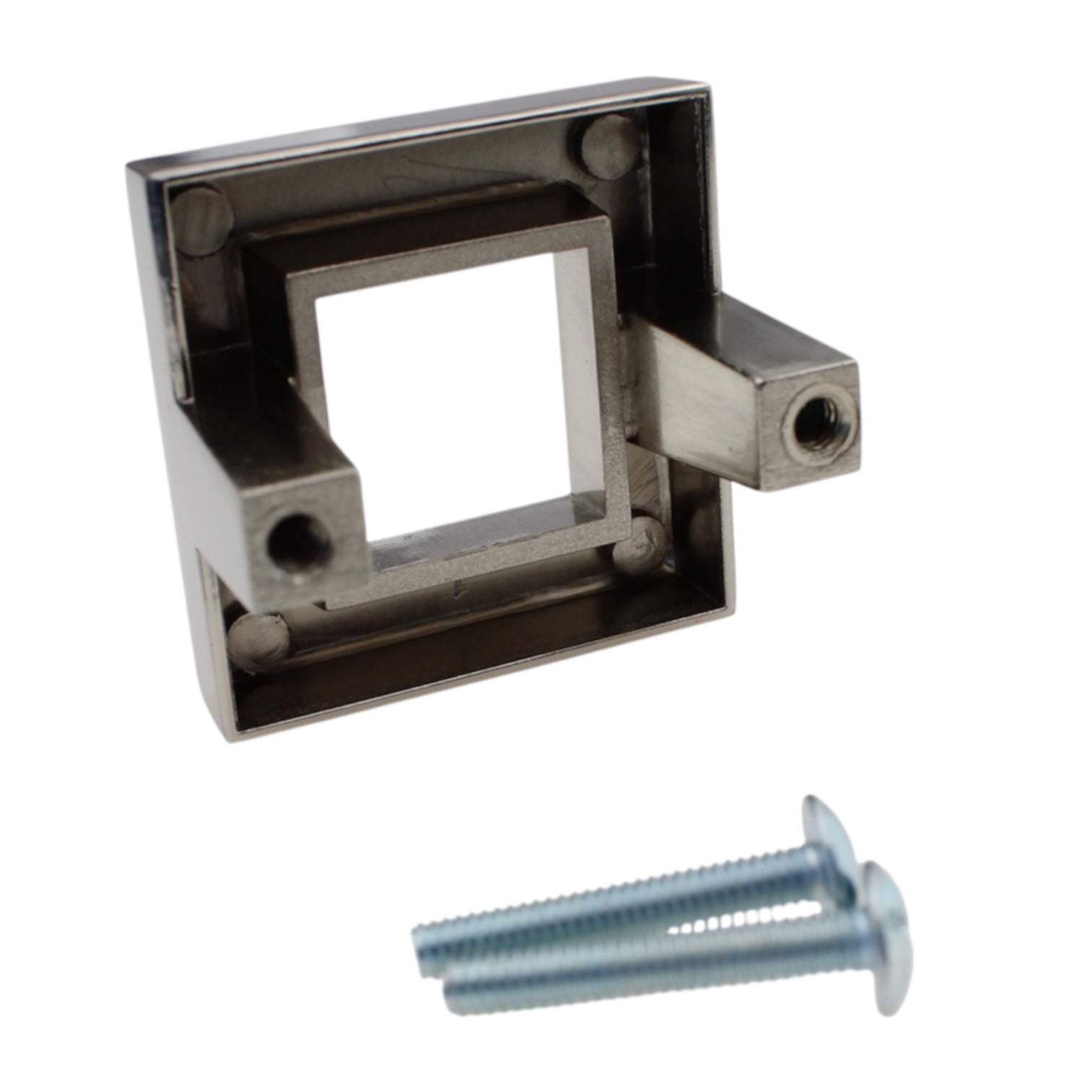 10 Pack Richelieu 8033 Knob 1 5/8" Square 1 1/2" Centers Brushed Nickel