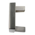 Richelieu 8033 Knob 1 5/8" Square 2-Screw 1 1/2" Hole Centers Brushed Nickel