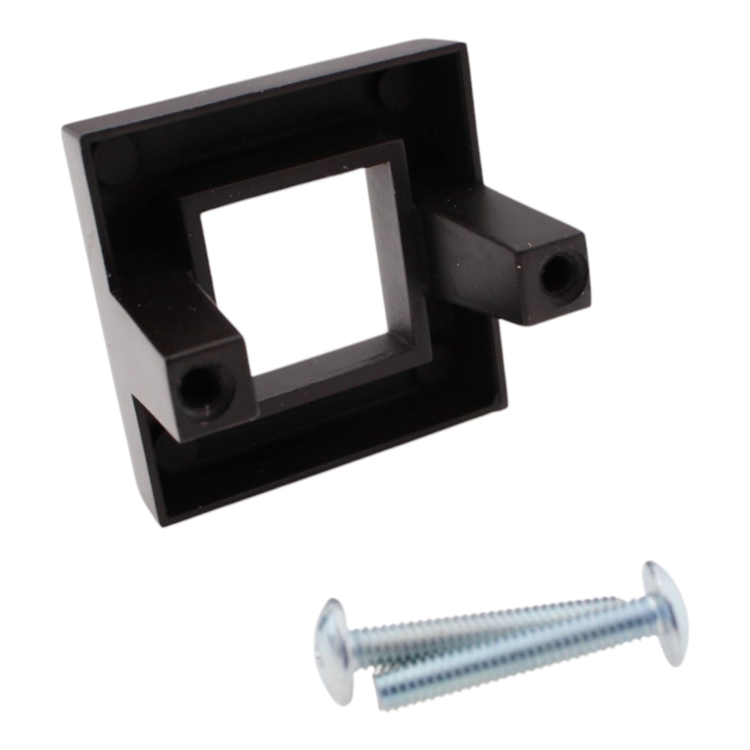 Richelieu 8033 Knob 1 5/8" Square 1 1/2" Hole Centers Brushed Oil-Rubbed Bronze