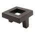 Richelieu 8033 Knob 1 5/8" Square 1 1/2" Hole Centers Brushed Oil-Rubbed Bronze