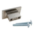 Richelieu 810 Knob 1 1/2" Rectangle 2-Screw 5/8" Hole Centers Brushed Nickel