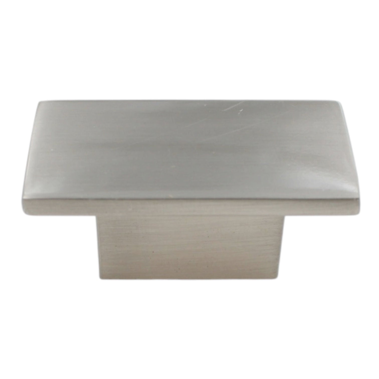 Richelieu 810 Knob 1 1/2" Rectangle 2-Screw 5/8" Hole Centers Brushed Nickel