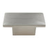 Richelieu 810 Knob 1 1/2" Rectangle 2-Screw 5/8" Hole Centers Brushed Nickel