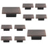 10 Pack Richelieu 810 Knob 1 1/2" Rectangle 5/8" Centers Oil-Rubbed Bronze