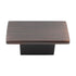 Richelieu 810 Knob 1 1/2" Rectangle 5/8" Hole Centers Brushed Oil-Rubbed Bronze