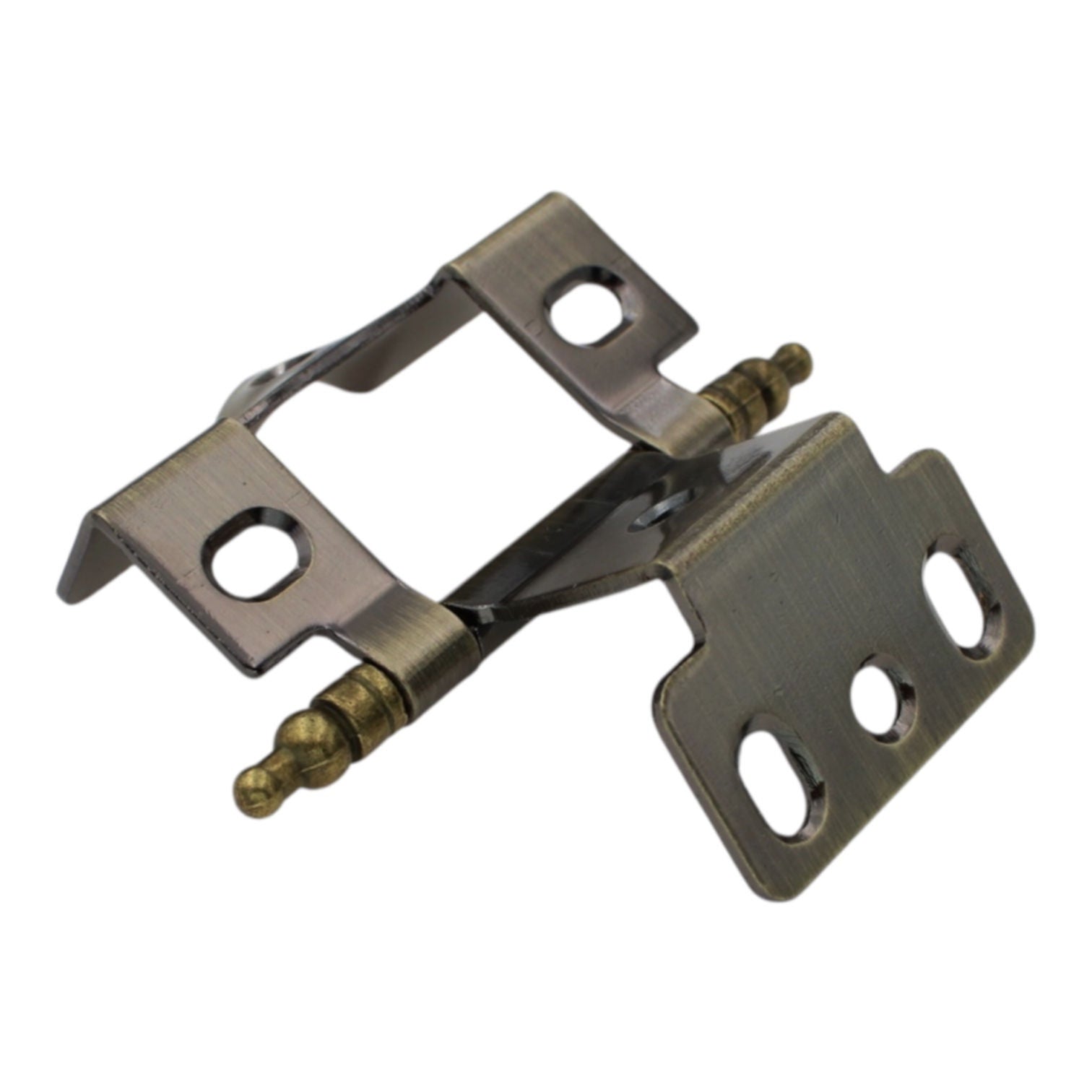 Richelieu BP83175AE Full Inset Hinge Pair 3/4" Wrap Minaret Tip Antique English