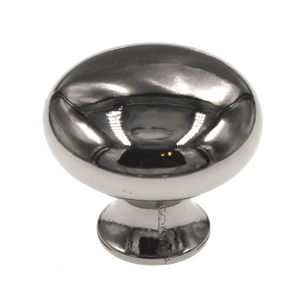 Amerock Anniversary Traditional 1 3/16" Polished Chrome Round Smooth Cabinet Solid Brass Knob BP853-26