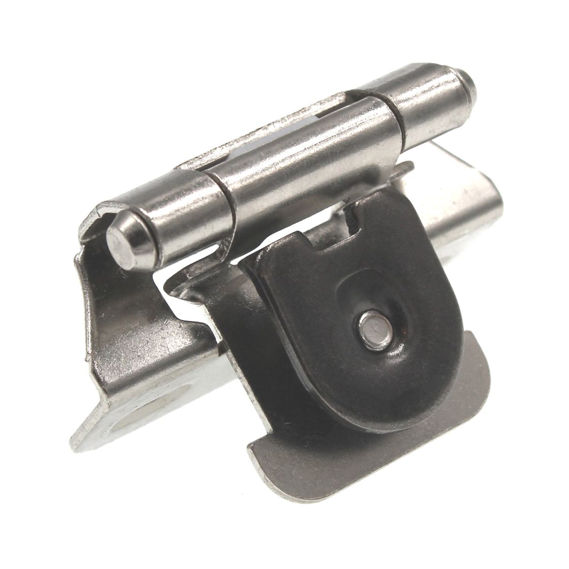 Pair of Amerock Single Demountable Cabinet Hinges 1/4" Overlay Nickel BPR871514