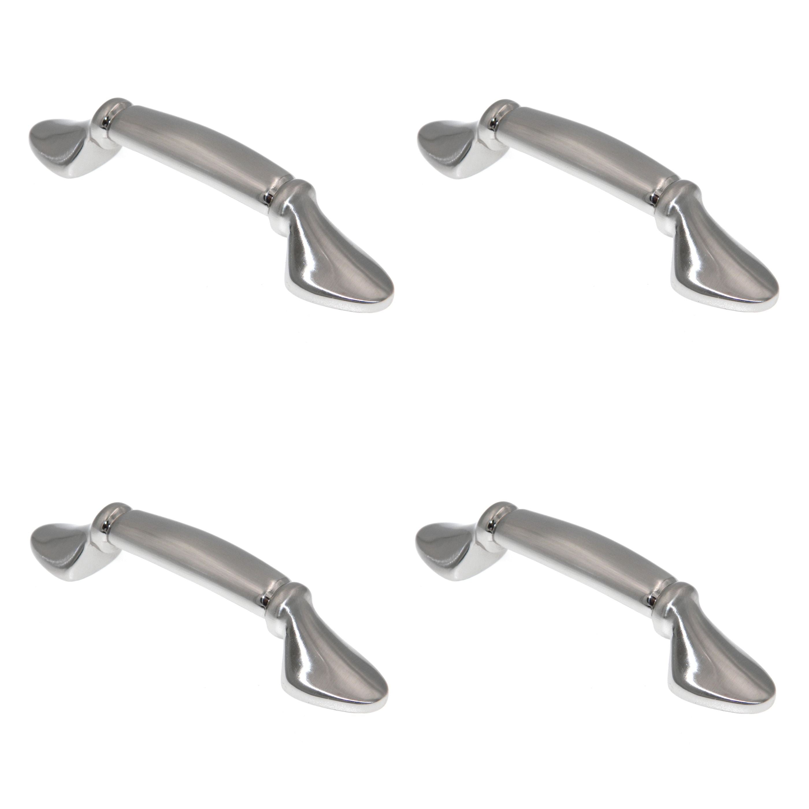 4 Pack Amerock BP981-G9 Sterling Nickel 3"cc Arch Cabinet Handle Pulls Allison