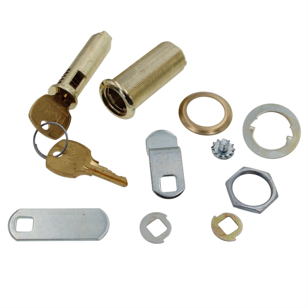CompX National Disc Tumbler Cam Lock 1 3/4" Bright Brass Stock Locks C8060-3