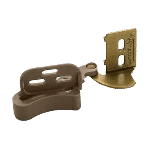 Amerock Burnished Brass Concealed Self-Closing 3/8" Inset Pivot/Knife Cabinet Hinges CM2604-BB